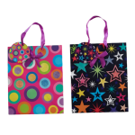 Glitter Gift Bag 18 x 23cm, assorted